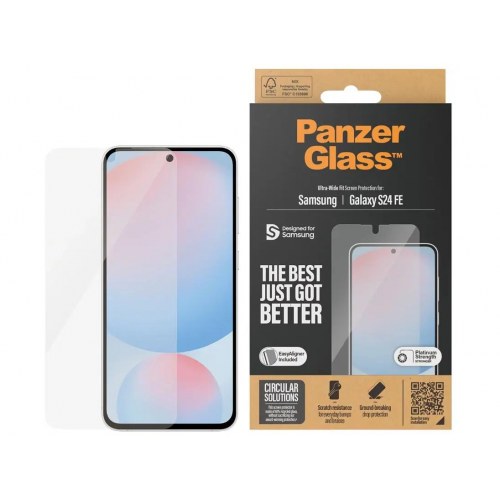 Skærmbeskytter glas til Samsung Galaxy S24 FE – PanzerGlass Ultra?Wide Fit
