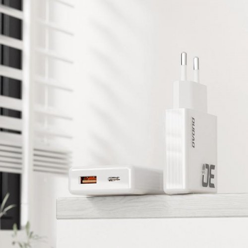 Oplader 30W GaN med USB-C + USB-A – Dudao A30EU inkl. USB-C til USB-C kabel