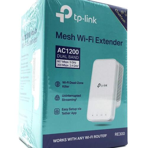 WiFi-rækkeviddeforlænger TP-Link RE300 AC1200 Dual-Band