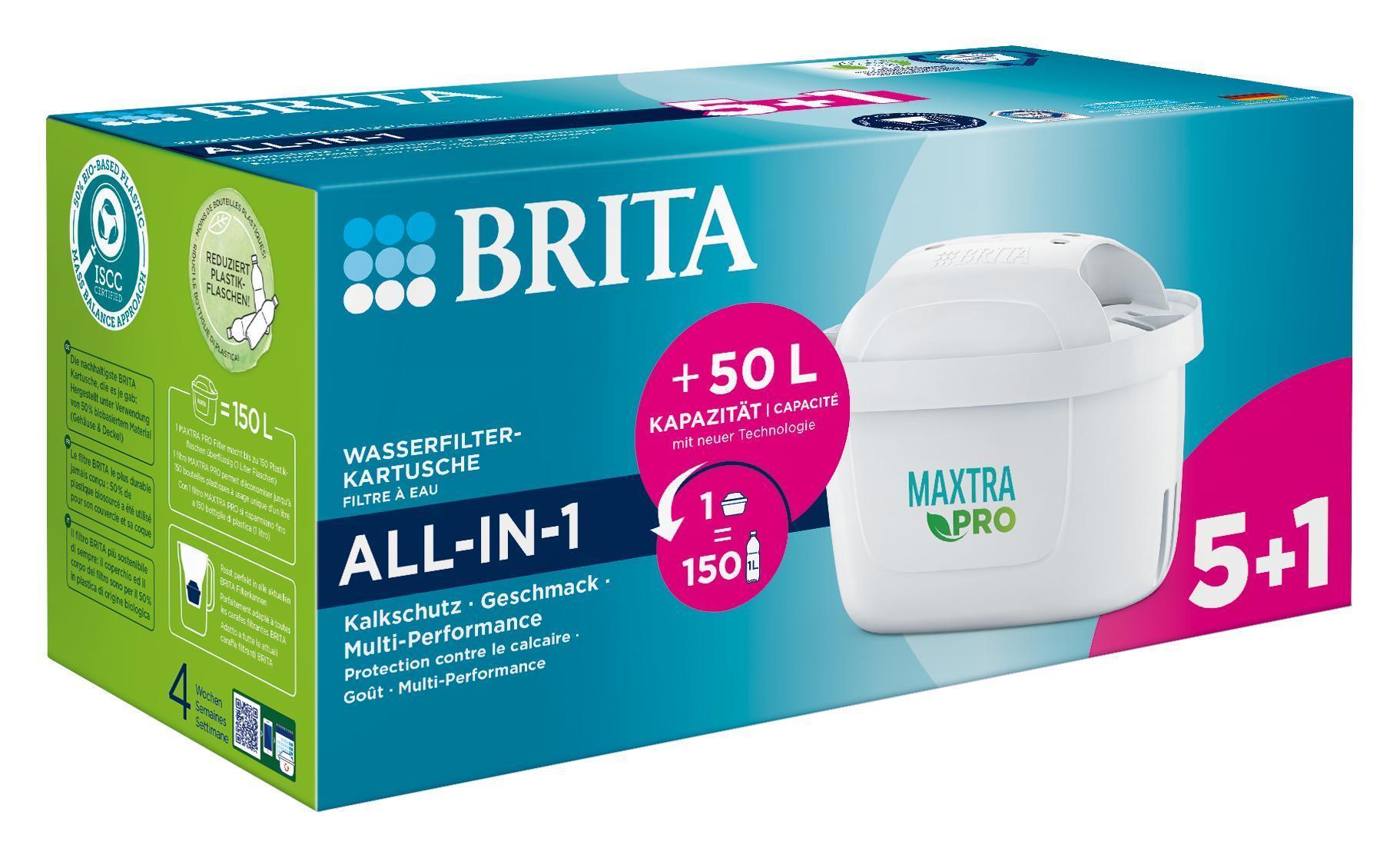 Vandfilter til kande BRITA Maxtra Pro All?in?1, 6 stk, hvid