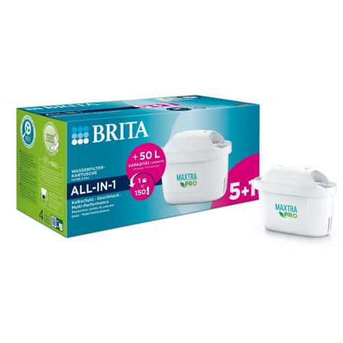 Vandfilter til kande BRITA Maxtra Pro All?in?1, 6 stk, hvid