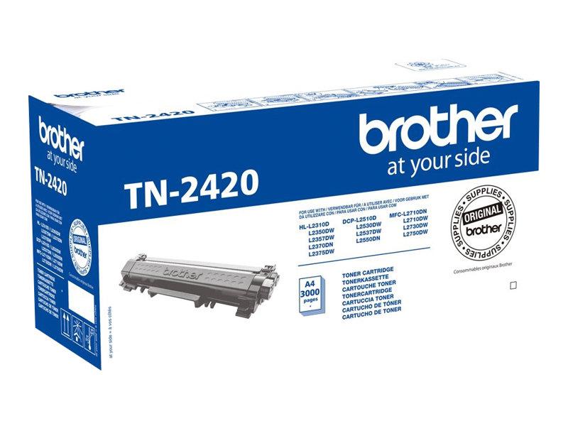 Toner Brother TN-2420 Twin - sort, højtydende billede
