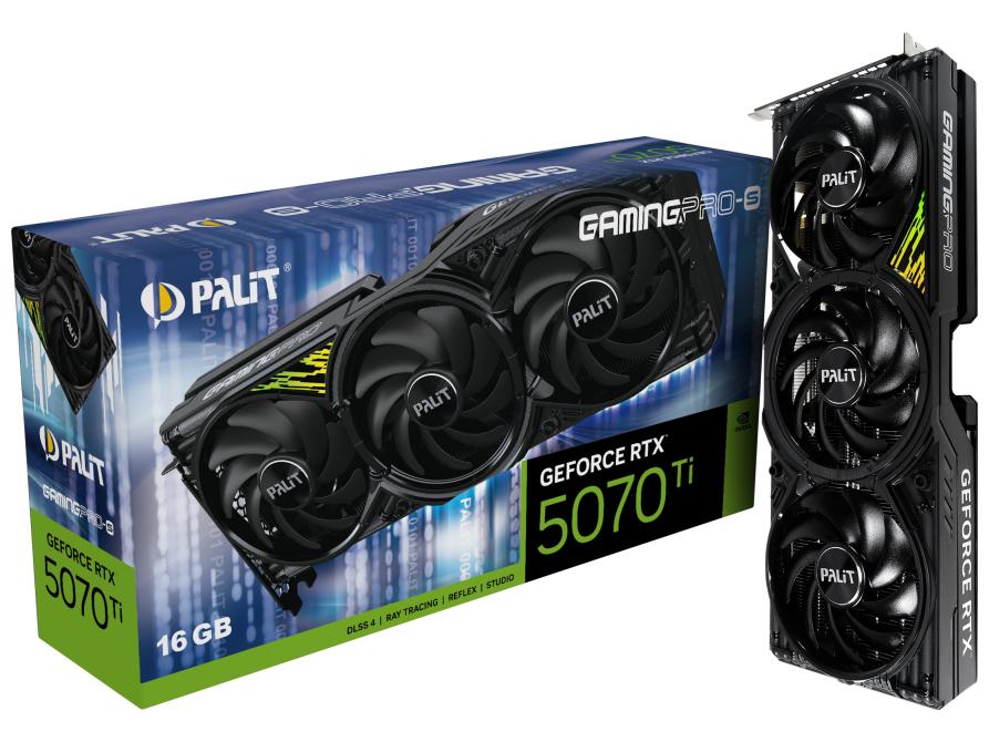 Grafikkort Palit GeForce RTX 5070 Ti GamingPro-S 16 GB GDDR7