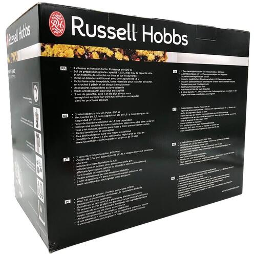 Foodprocessor Russell Hobbs 2,5 l – matsort, 600 W