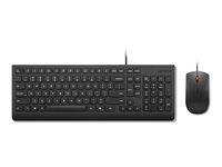 Lenovo 4x31r64446 Tastatur Mus Inkluderet Universel Usb Nordisk Sort Ledningsført Nordisk