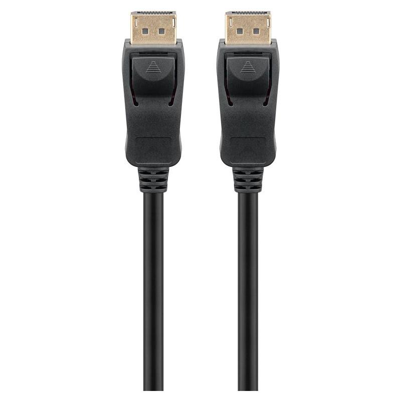 DisplayPort kabel 5 m - Goobay 1.4, 8K/60Hz, sort billede