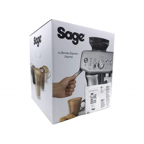 Espressomaskine Sage Barista Express Impress – børstet stålgrå