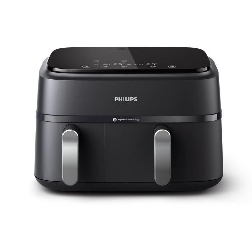 Airfryer Philips 3000 Series Dual Basket 9 l – 2.750 W – sort/sølv