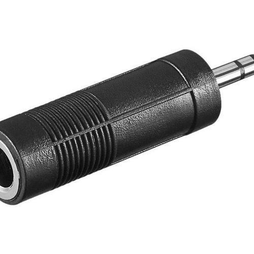 Jack adapter Goobay – 6,35 mm hun til 3,5 mm han
