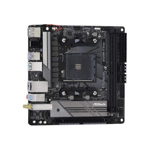 Bundkort mini ITX – ASRock A520M-ITX/ac, AM4, AMD A520