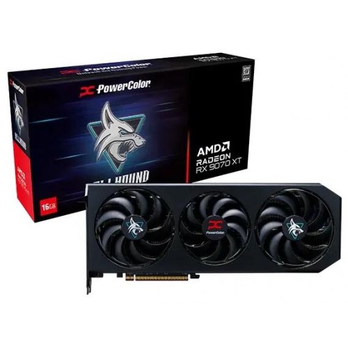 Grafikkort PowerColor Hellhound OC Radeon RX 9070 XT 16 GB