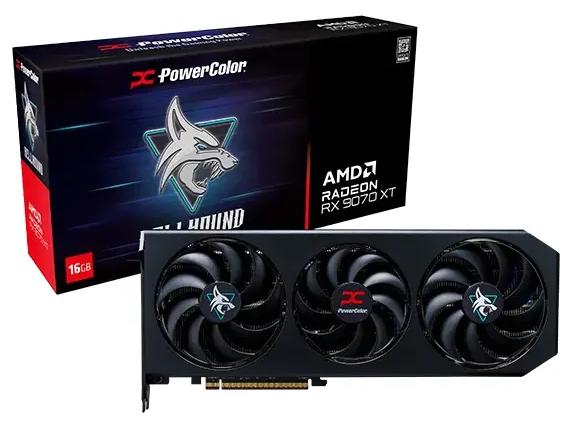 Grafikkort PowerColor Hellhound OC Radeon RX 9070 XT 16 GB