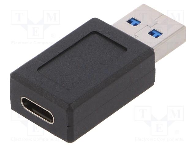 USB-C til USB-A adapter USB 3.0 SuperSpeed - Goobay, sort billede