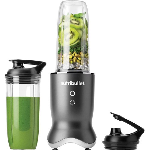 Blender – NutriBullet Ultra 1200, sølv/mørkegrå