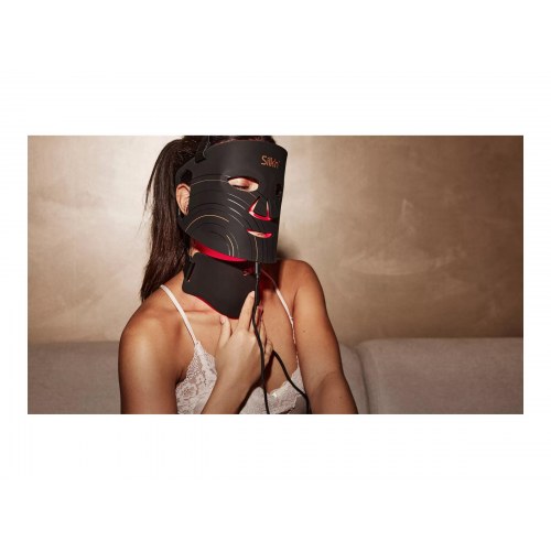 LED lysterapi maske til ansigt og hals – Home Skinovations Silk'n Dual LED, trådløs, sort