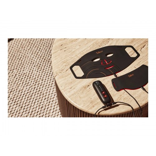 LED lysterapi maske til ansigt og hals – Home Skinovations Silk'n Dual LED, trådløs, sort