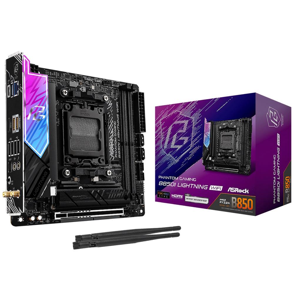 Bundkort ASRock B850I Lightning WiFi mITX AM5 billede