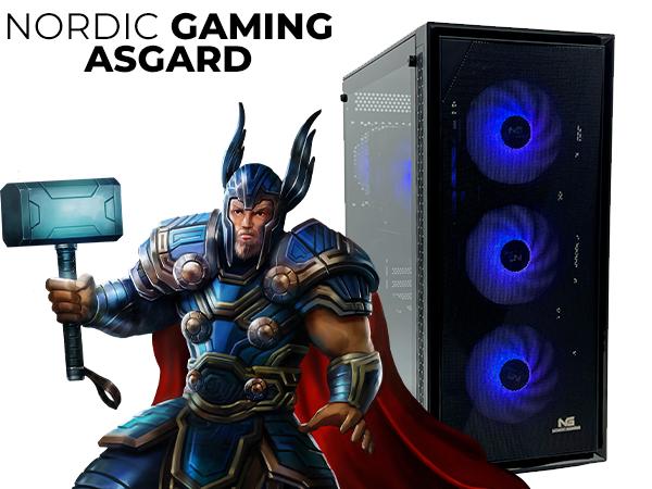 Stationær gaming PC Nordic Gaming Asgard Thor V7 – Ryzen 5, 32 GB, RTX 5060 Ti, 1 TB SSD billede