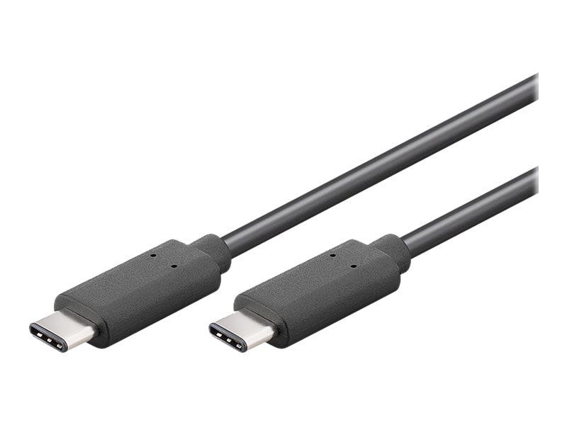 USB-C kabel 1 m – Goobay USB 3.1 (USB-C til USB-C) – sort billede
