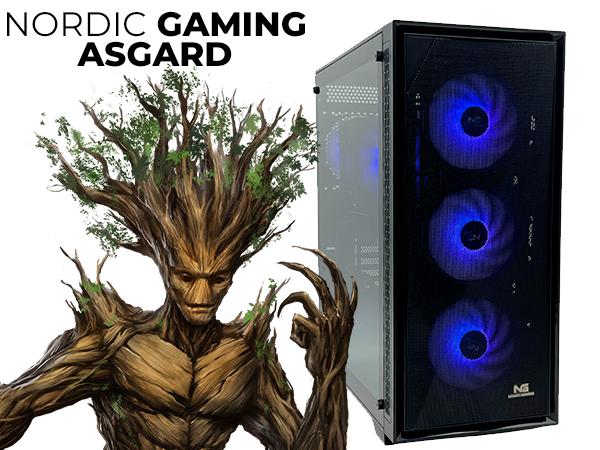 Stationær gaming PC Nordic Gaming Asgard Yggdrasil V8 - i5, 16 GB, RTX 5060, 1 TB