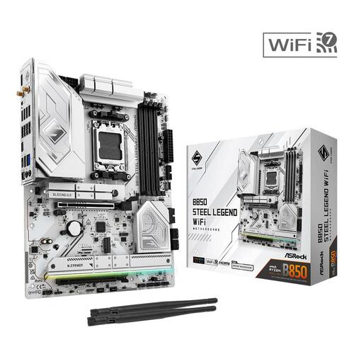 Bundkort ASRock B850 Steel Legend WiFi ATX AM5 DDR5
