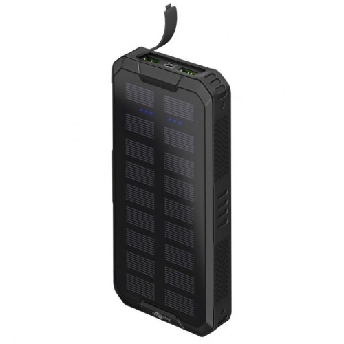 Powerbank med solceller Goobay – 20.000 mAh, IP44, QC 3.0