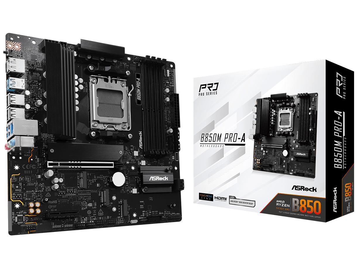 Bundkort Micro ATX - ASRock B850M PRO-A - Socket AM5 billede