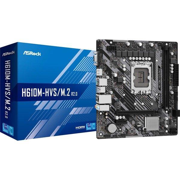 Bundkort ASRock H610M-HVS/M.2 R2.0 Micro-ATX LGA1700 - Intel H610