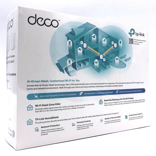 Mesh Wi-Fi 6 system TP-Link Deco X50 (3-pack)