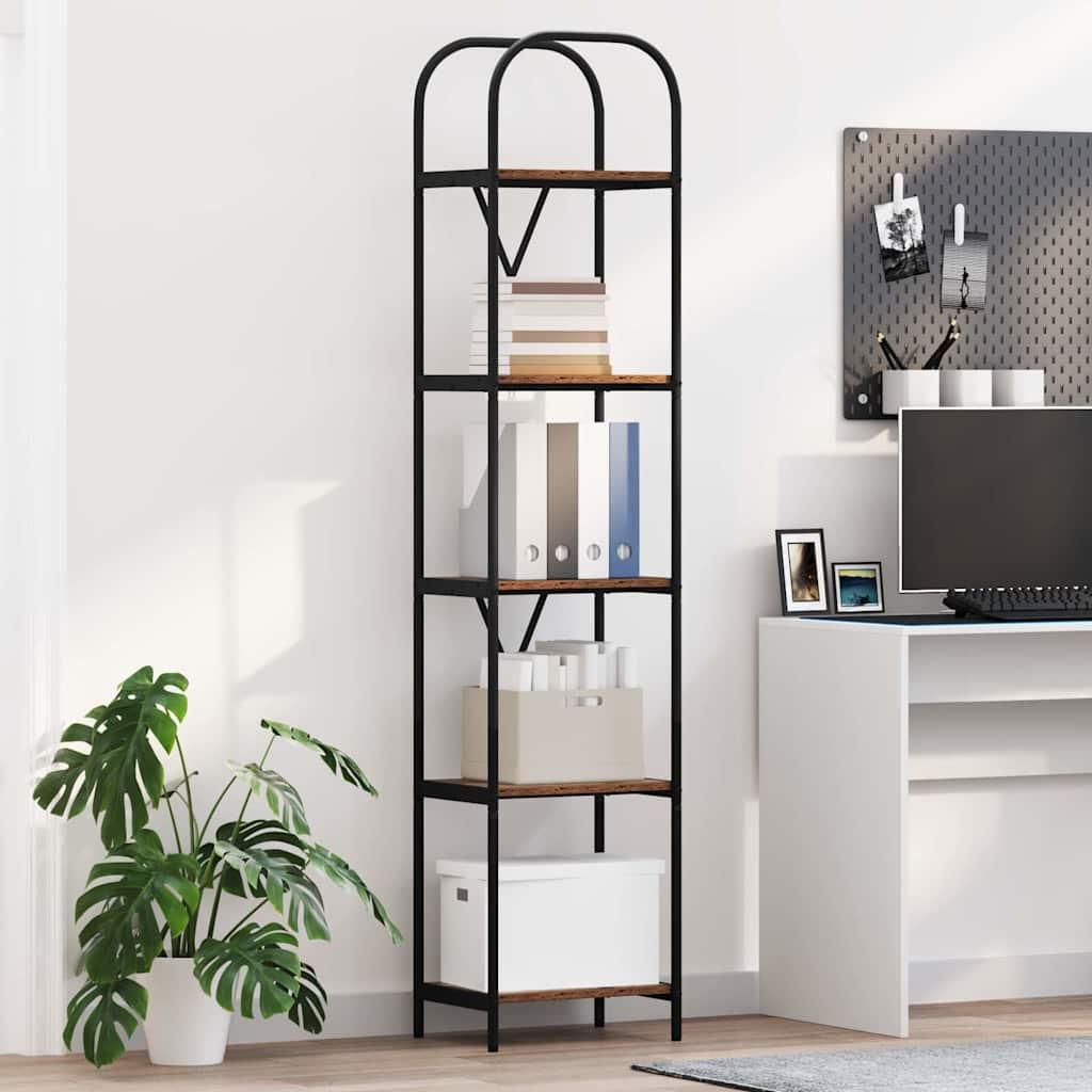 Bogreol Gammelt træ 40 x 30 x 183 cm Konstrueret træ