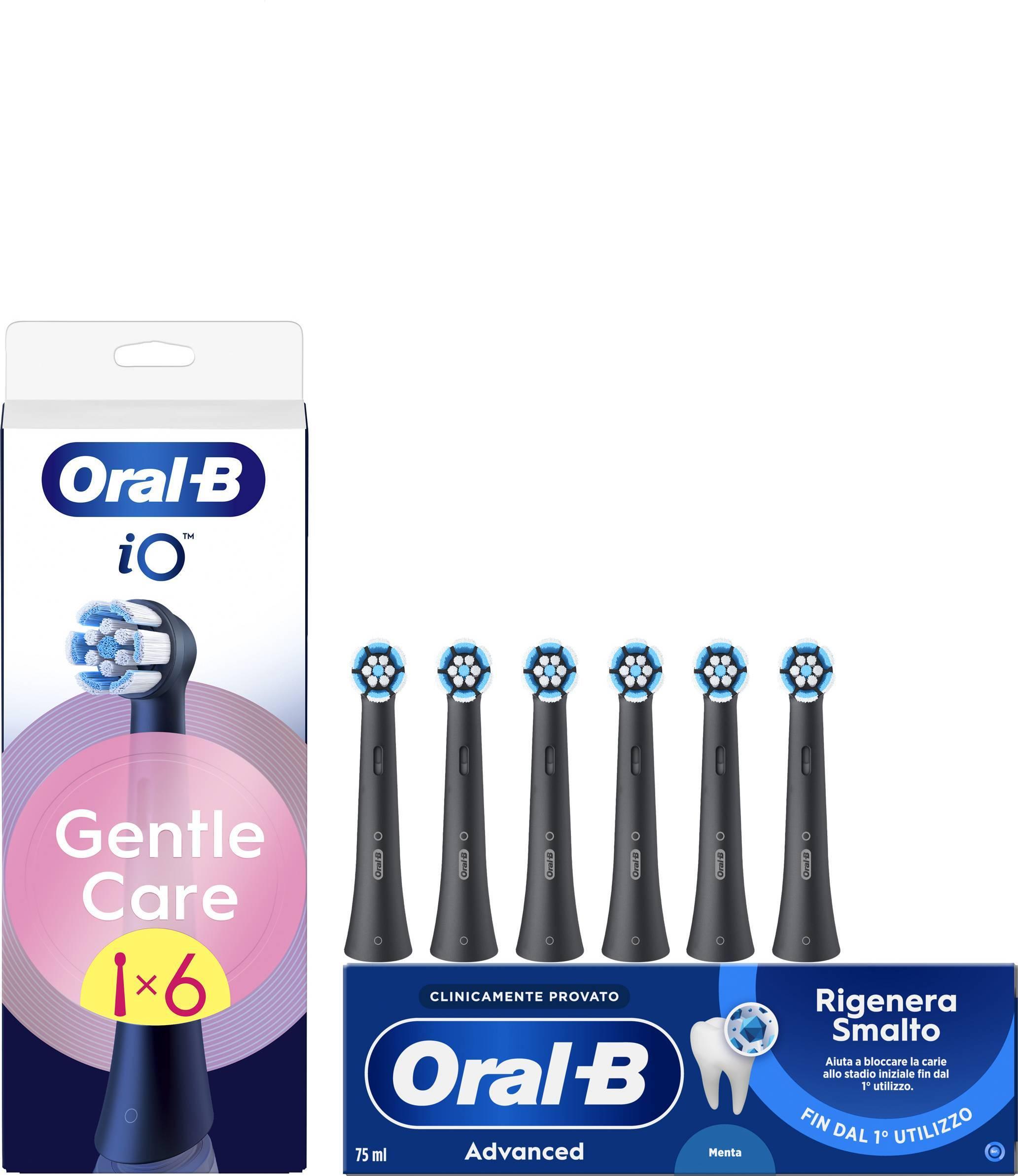 Tandbørstehoveder Oral-B iO Gentle Care - 6-pak - sort