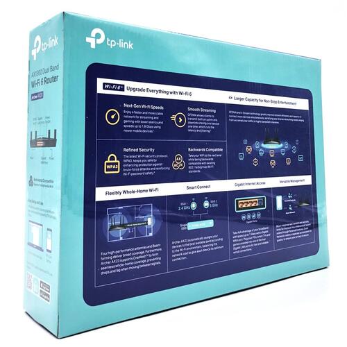 Wi-Fi 6 router TP-Link Archer AX23 V1 – Dual Band AX1800, 4-port Gigabit