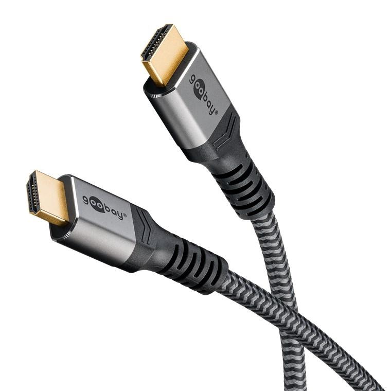 HDMI kabel 2.1 8K 60Hz 5 m – Goobay, sølv billede