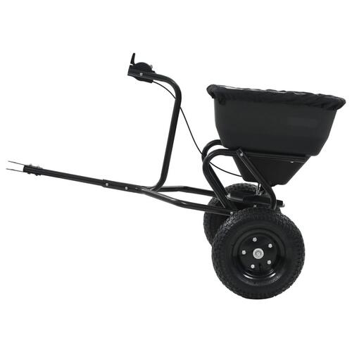 Saltspreder strøtrækvogn PVC og stål 125 x 74 x 79 cm 45 l