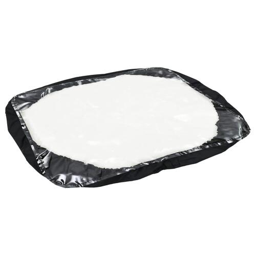 Saltspreder strøtrækvogn PVC og stål 125 x 74 x 79 cm 45 l