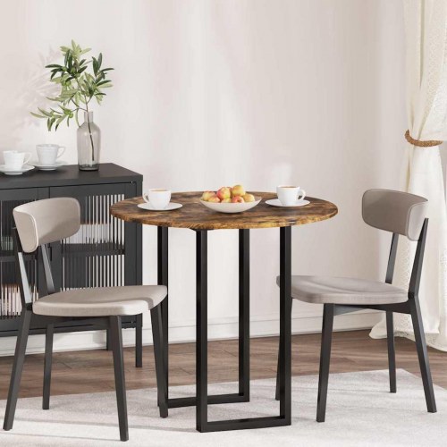 Bordplade Røget eg 80 x 80 x 1.5 cm Konstrueret træ