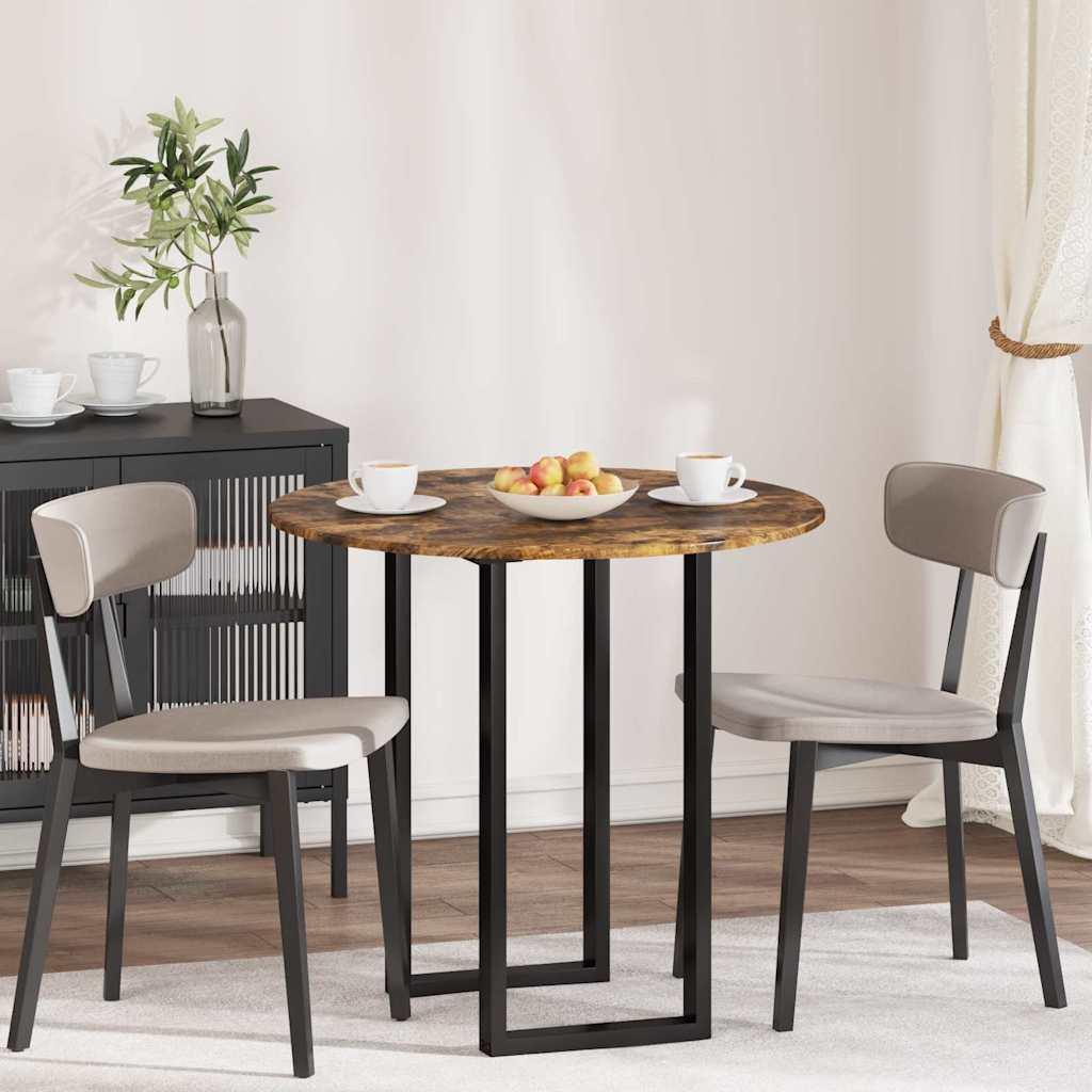 Bordplade Røget eg 80 x 80 x 1.5 cm Konstrueret træ