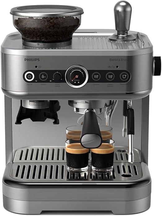 Espressomaskine Philips Barista Brew, semi-automatisk, sølvmetal
