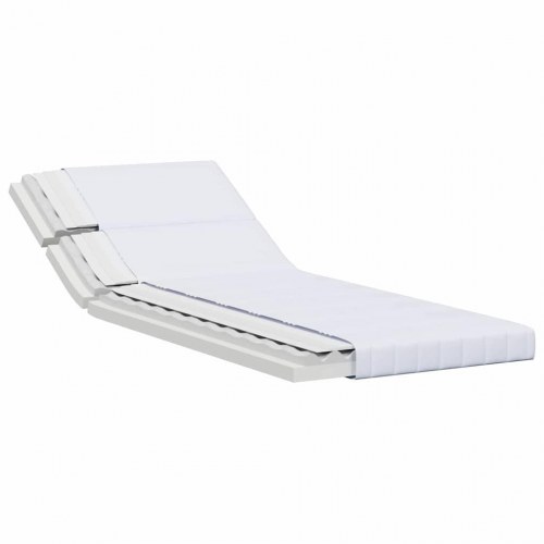 Udvidelig skummadras 80 x 200 cm - hvid