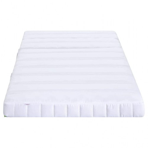 Udvidelig skummadras 80 x 200 cm - hvid