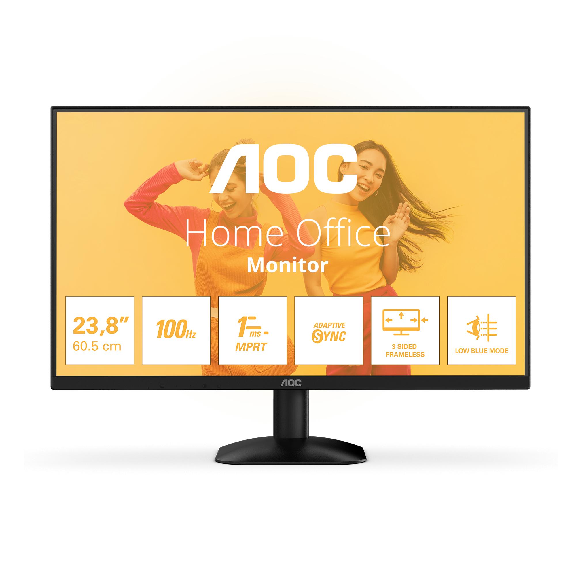 Skærm 24" AOC B3 24B35HM2 Fuld HD 100 Hz - Sort billede