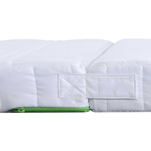 Udvidelig skummadras 80 x 200 cm - hvid