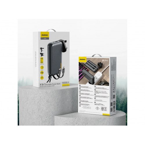 Powerbank Dudao K25 10.000 mAh 20 W - grå