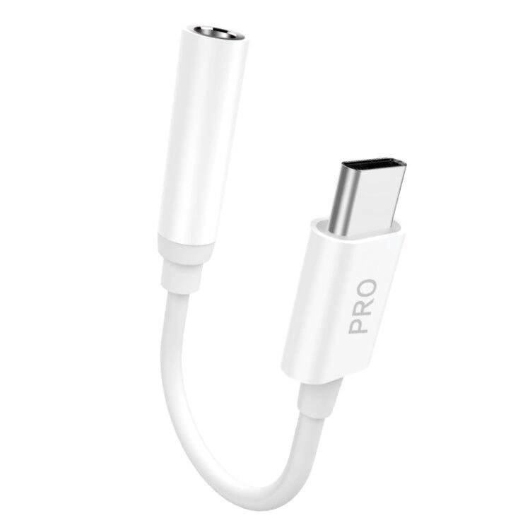 USB-C til 3,5 mm jack adapter - Dudao L16CPro (hvid) billede