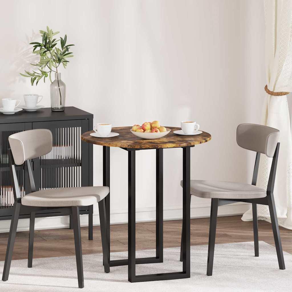 Bordplade Røget eg 70 x 70 x 1.5 cm Konstrueret træ