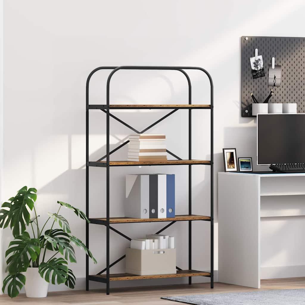 Bogreol Konstrueret Træ - Gammelt træ / 80 x 30 x 146 cm