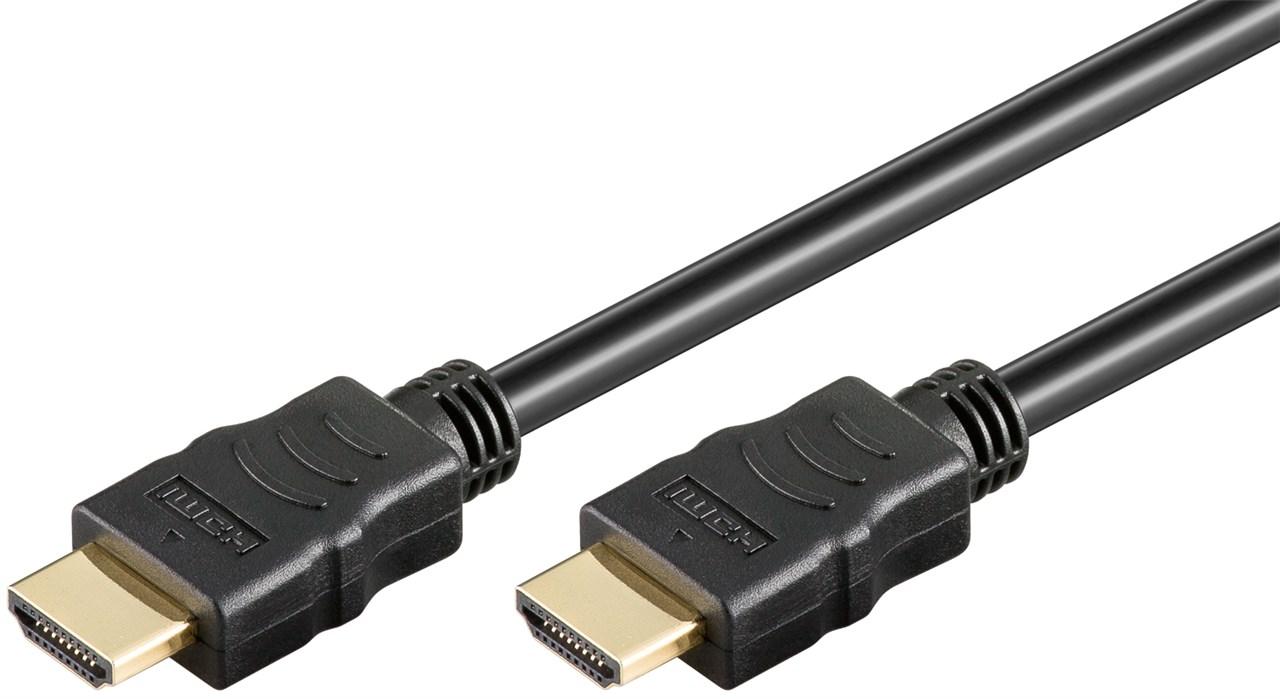 Goobay Højhastigheds HDMI™-kabel med Ethernet HDMI™ stik (type A) > HDMI™-hanstik (type A), 5 m