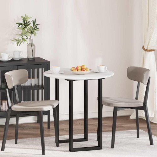 Bordplade Hvid 70 x 70 x 1.5 cm Konstrueret træ