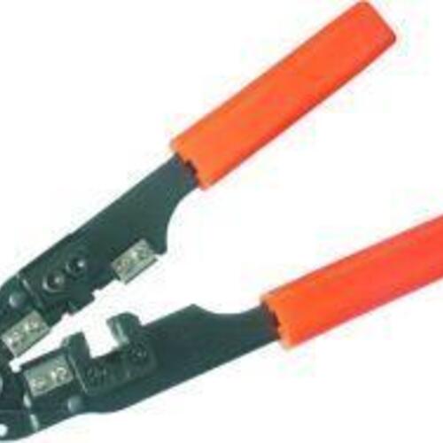 Krimptang RJ45 – Goobay, sort/rød