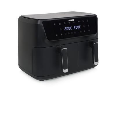 Varmluftsfriture – Princess 182470, dobbelt 11 l, 2.700 W, sort